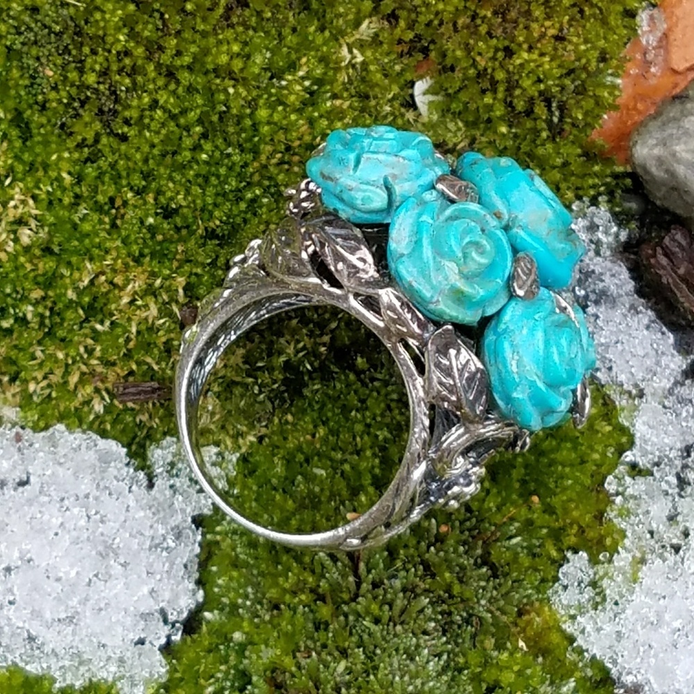 SALE! Turquoise Bouquet Ring